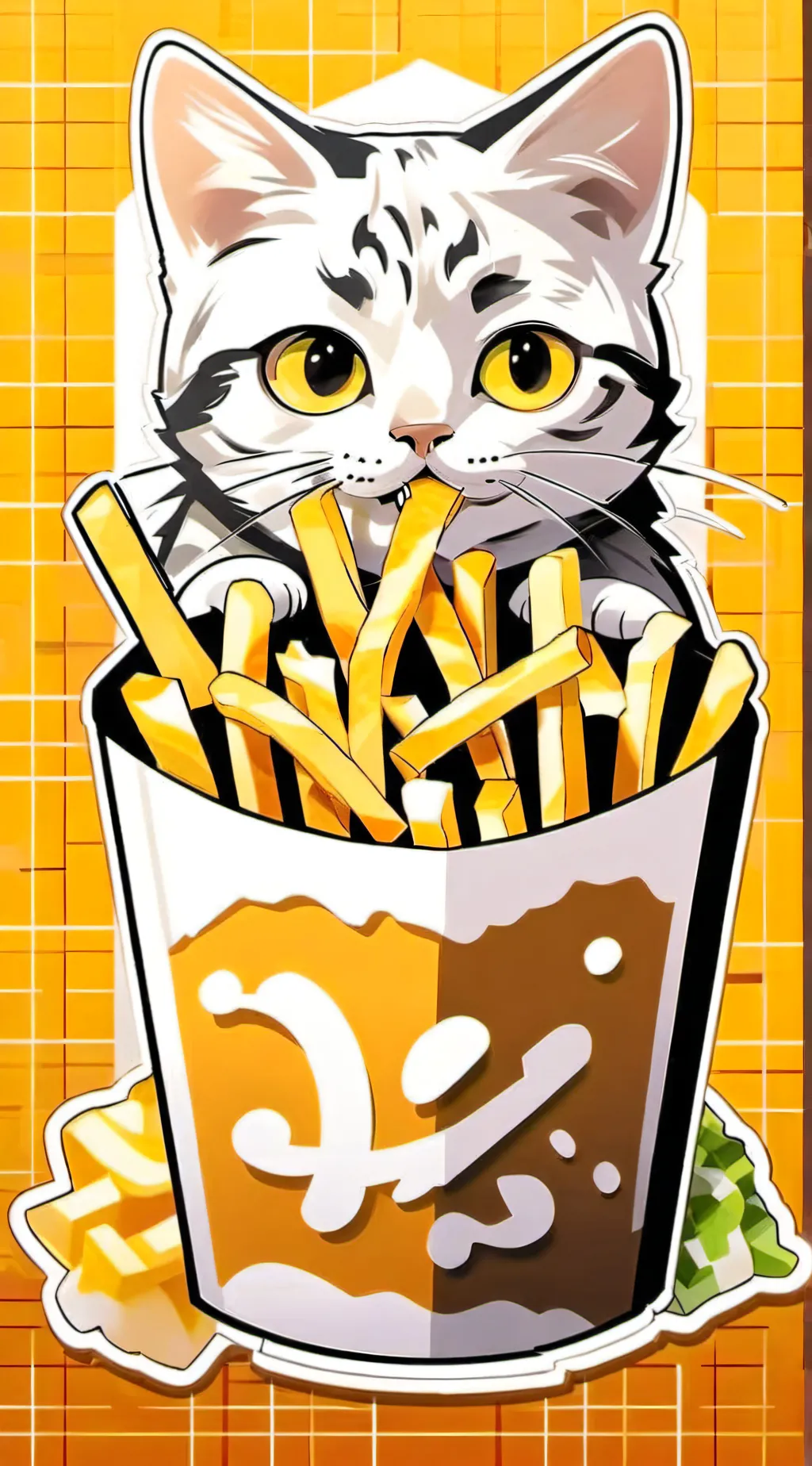 ai character: Cat background