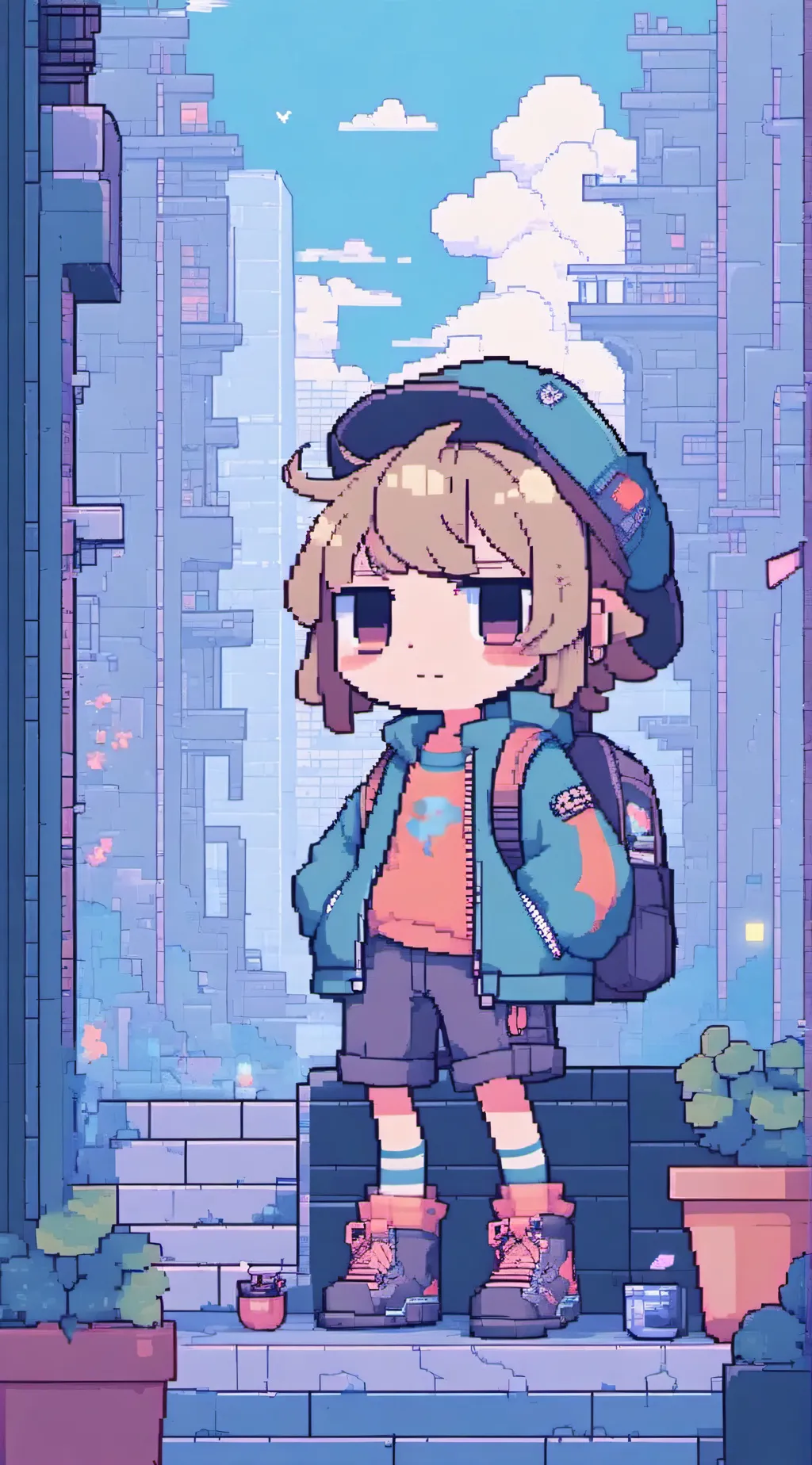 ai character: dandys world background