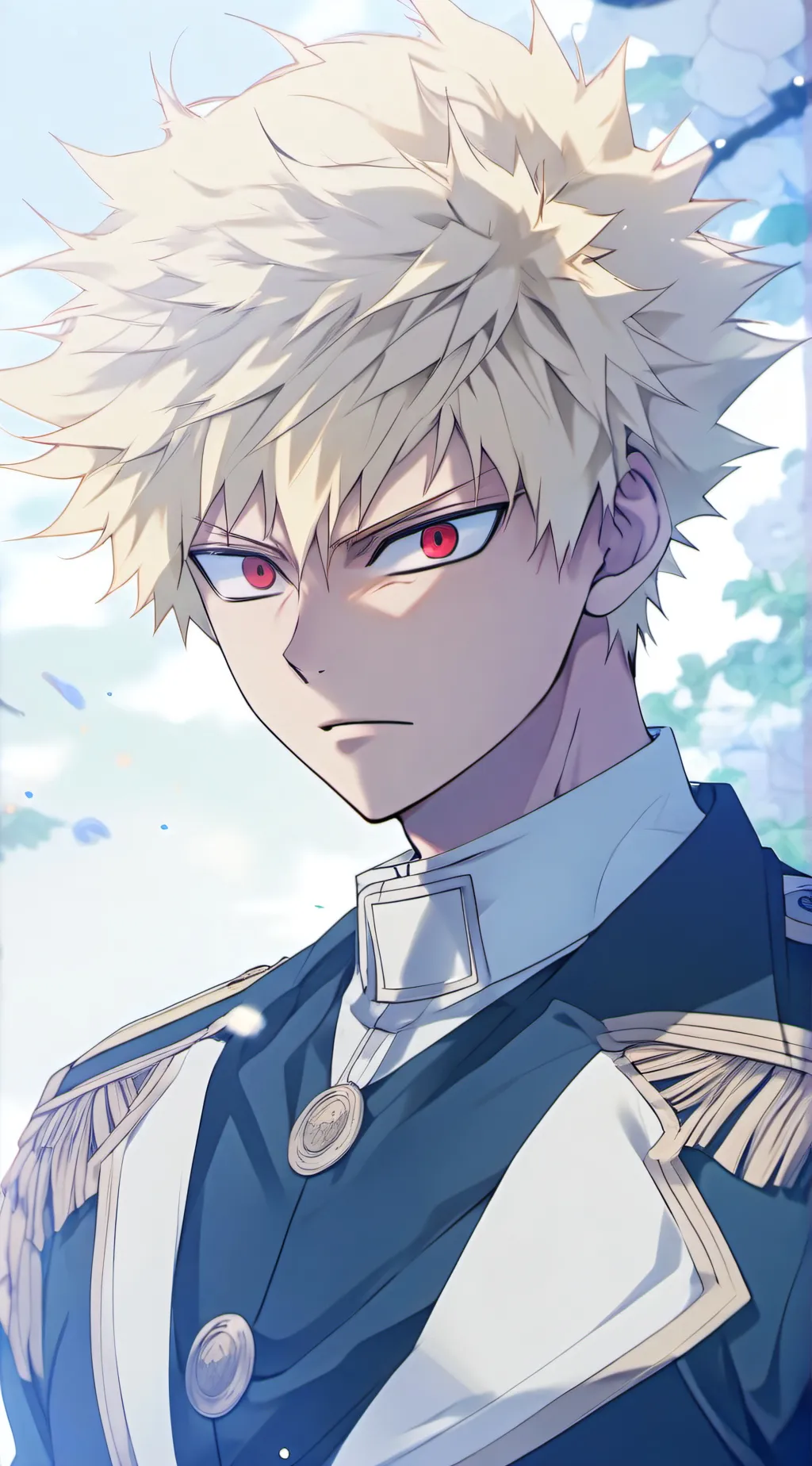 ai character: Katsuki Bakugo  background
