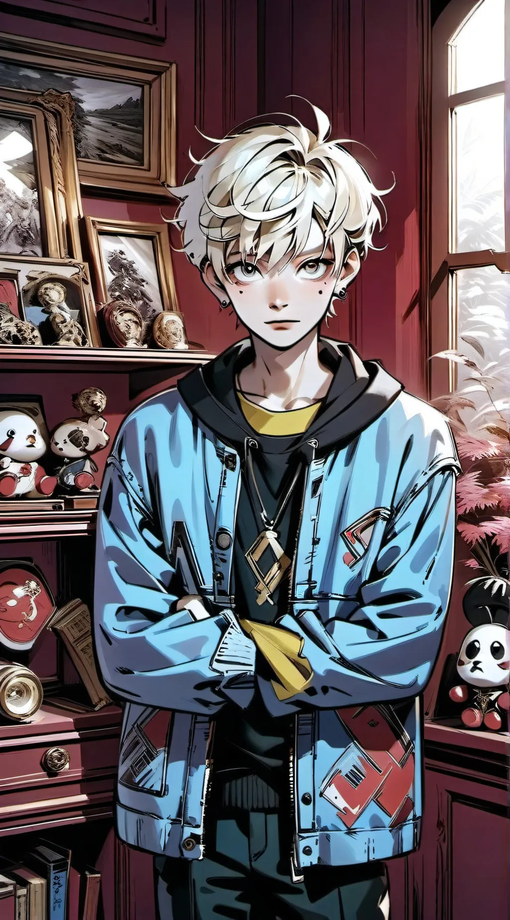 ai character: blake background
