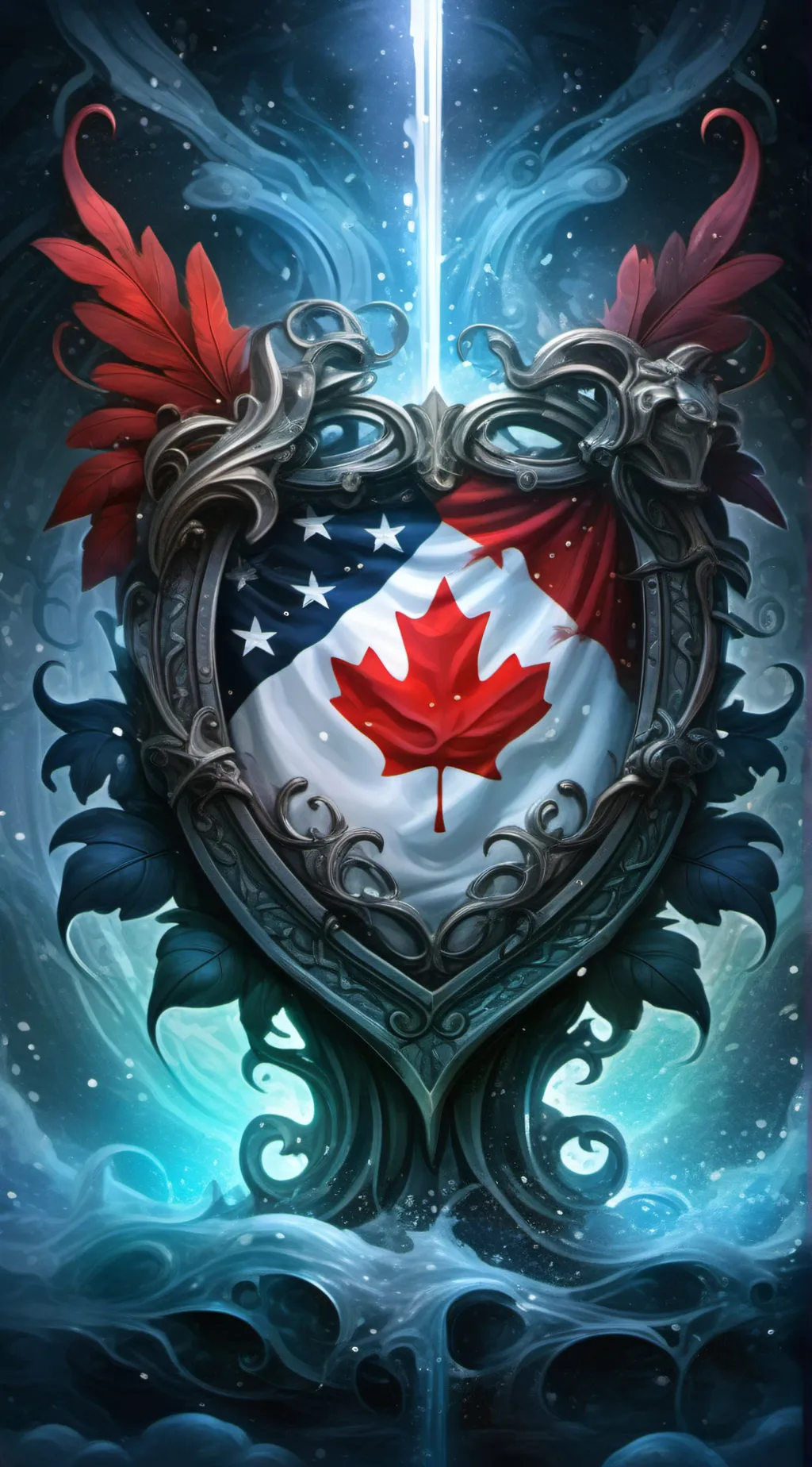 ai character: USA uk and Canada background