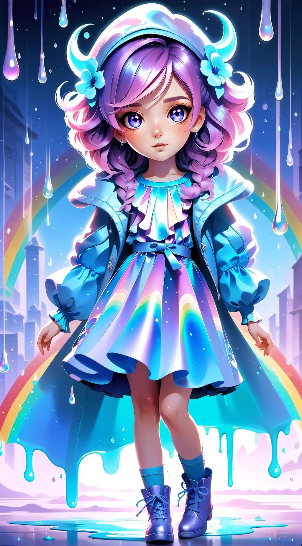 ai character: Aurora  background