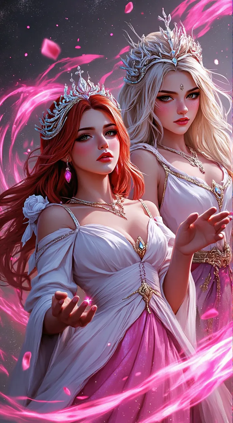 ai character: Cherry and Sarah  background