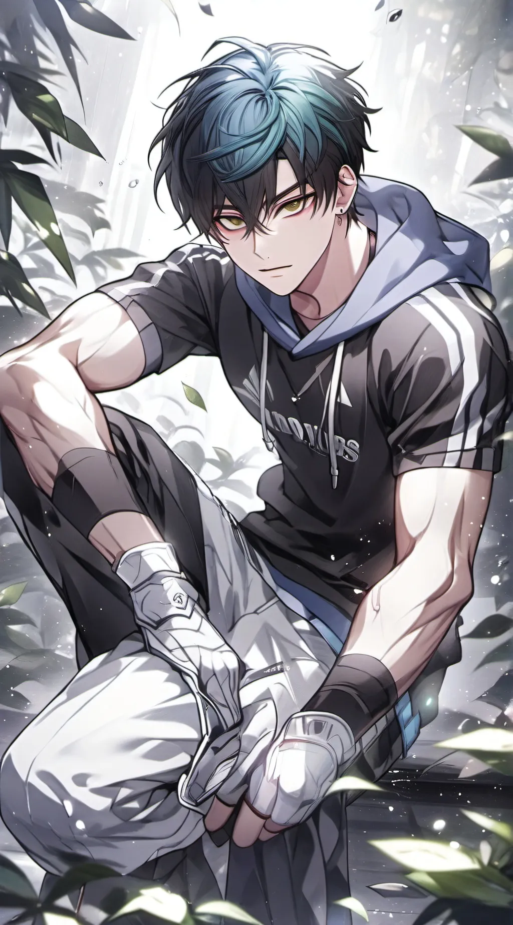 ai character: Damien  background