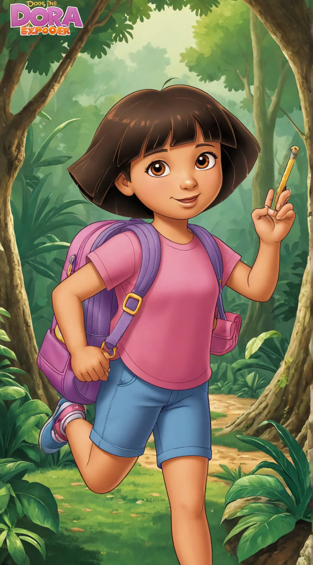ai character: Dora🖕🔪 background