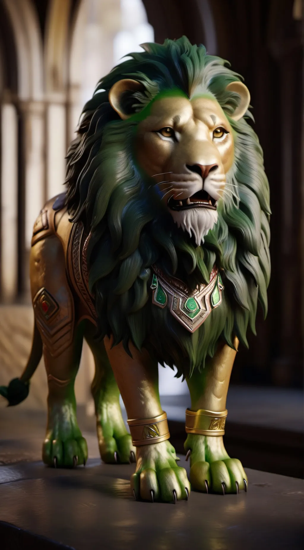 ai character: Parsley the lion background
