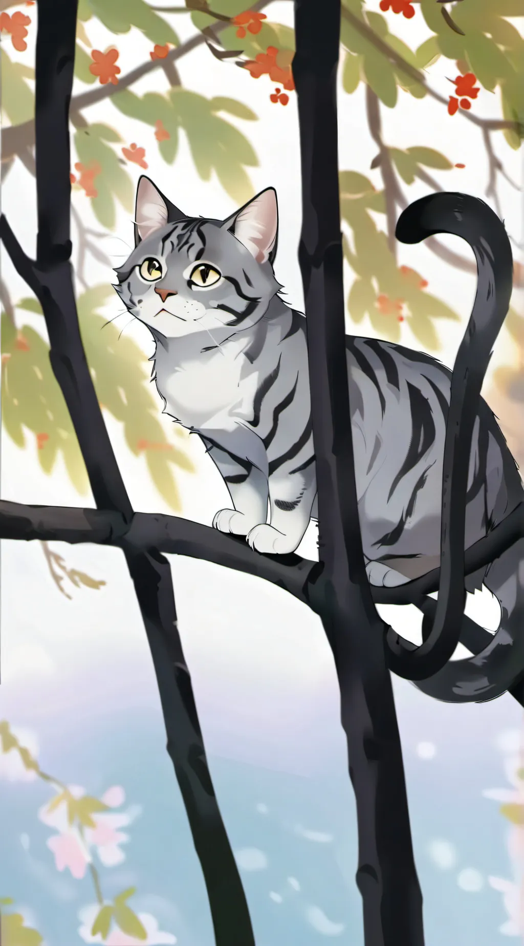 ai character: Cat background