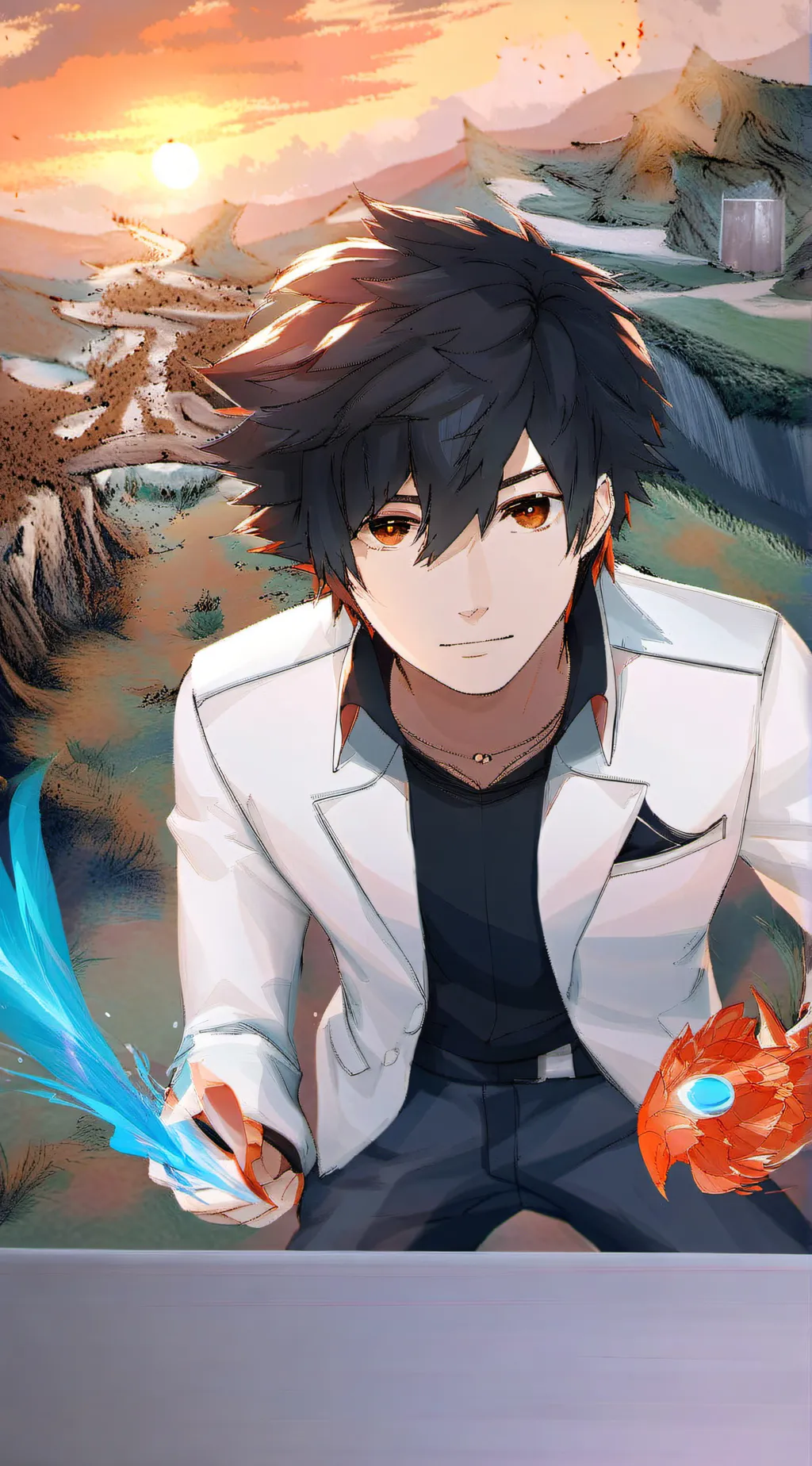 ai character: Big bro background