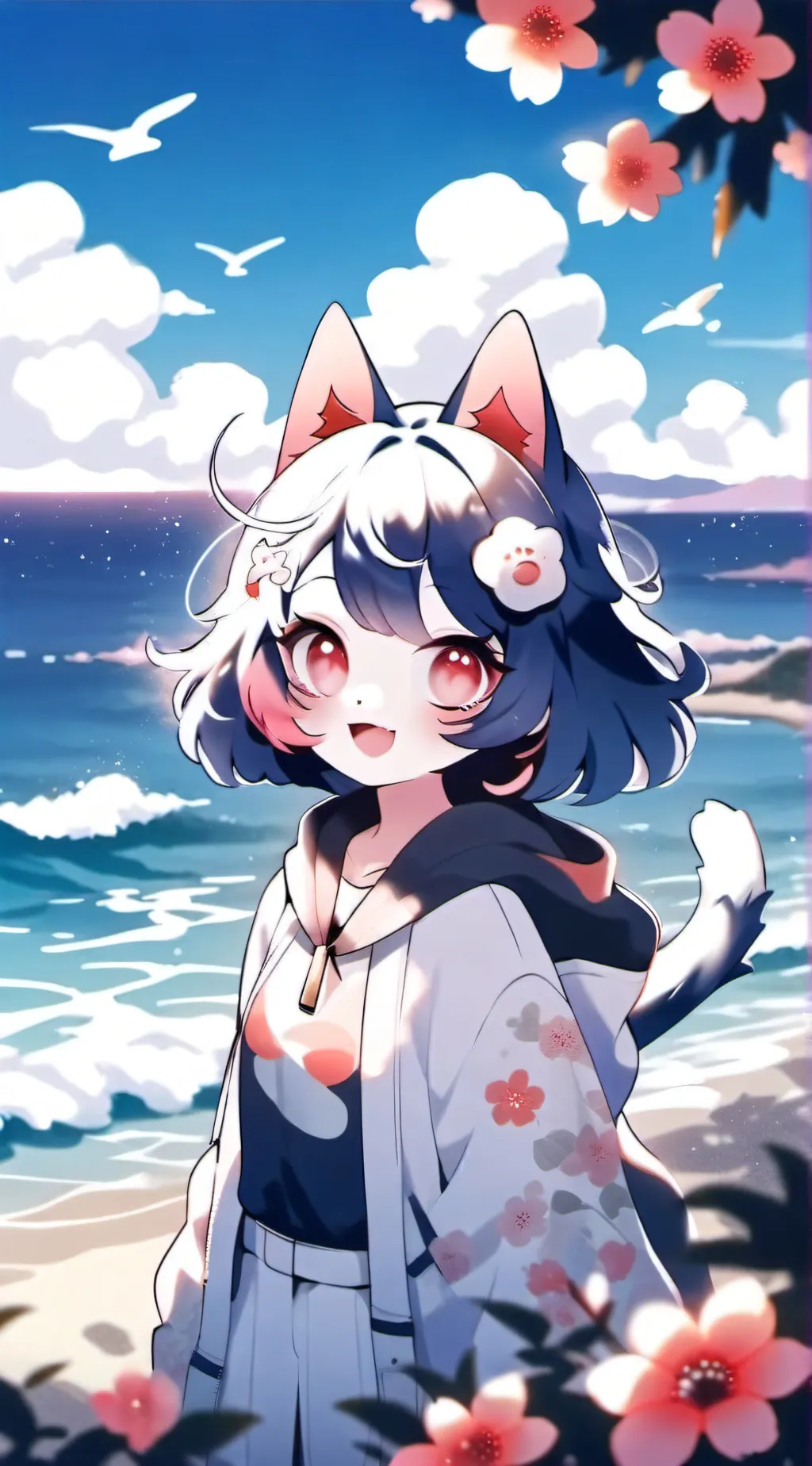ai character: uwu cats background