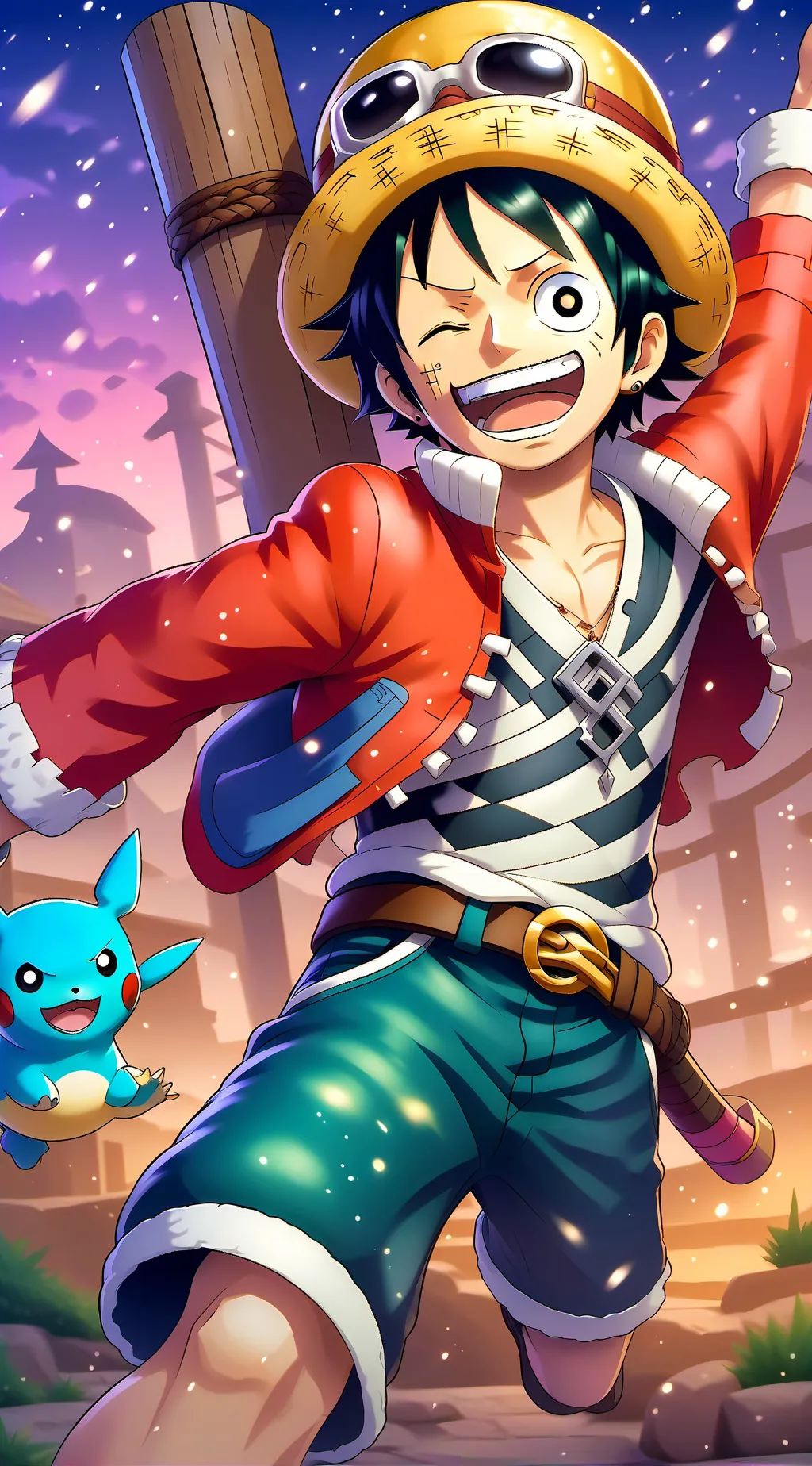 ai character: One piece background
