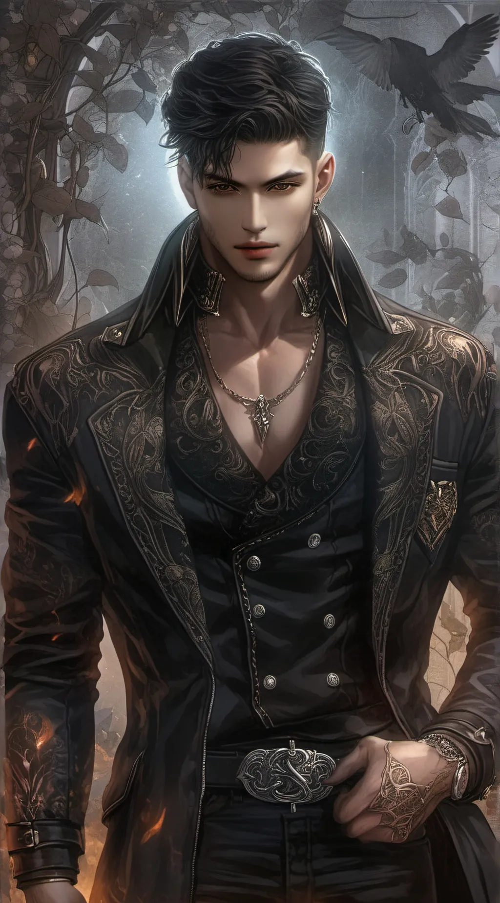 ai character: Ghost  background