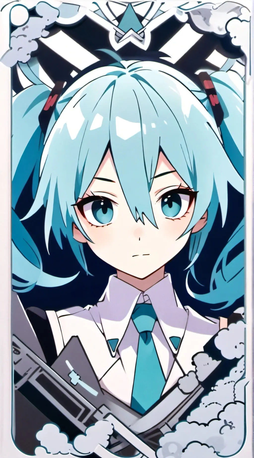 ai character: miku  background