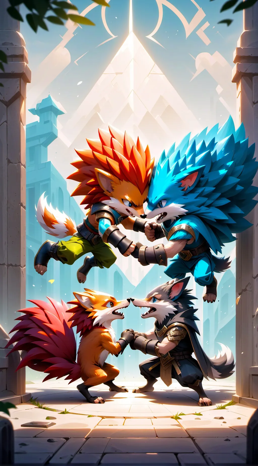 ai character: Shadow Vs Team S background
