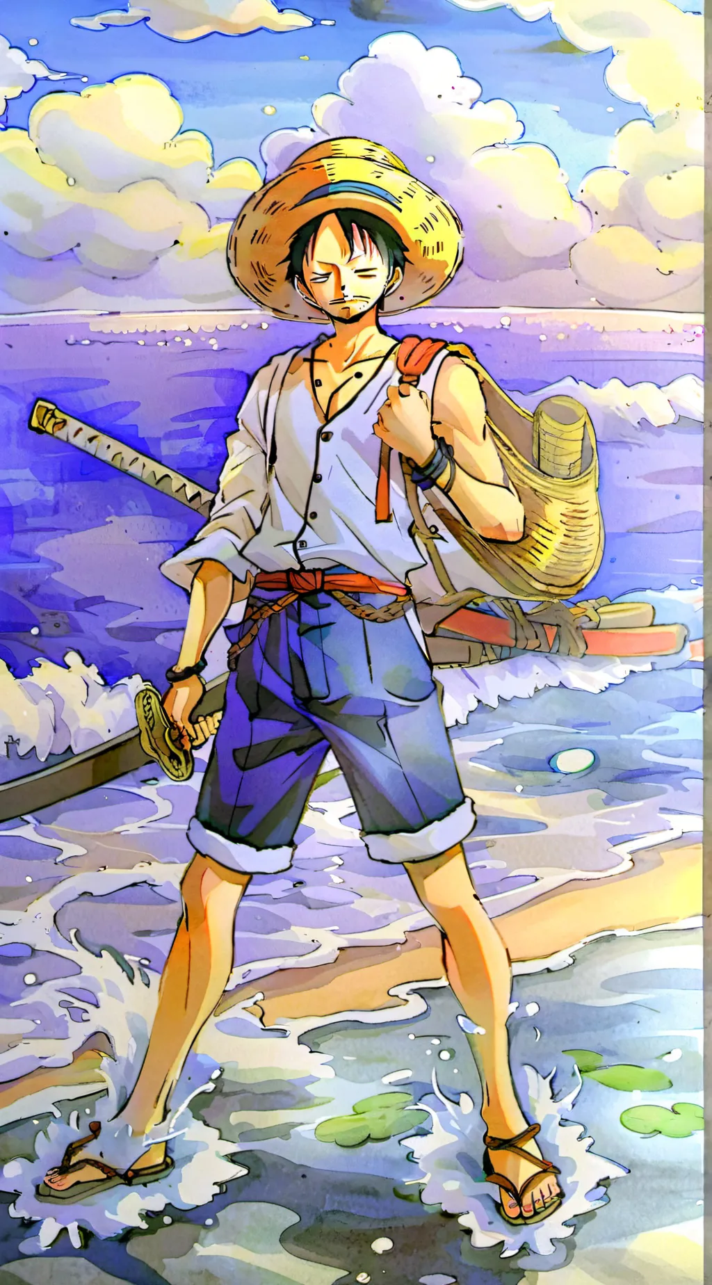 ai character: Strawhats GC background
