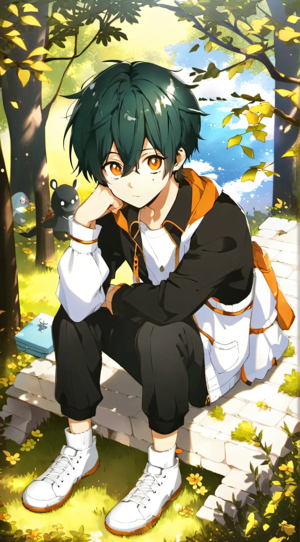 ai character: MHA- (sad?) background