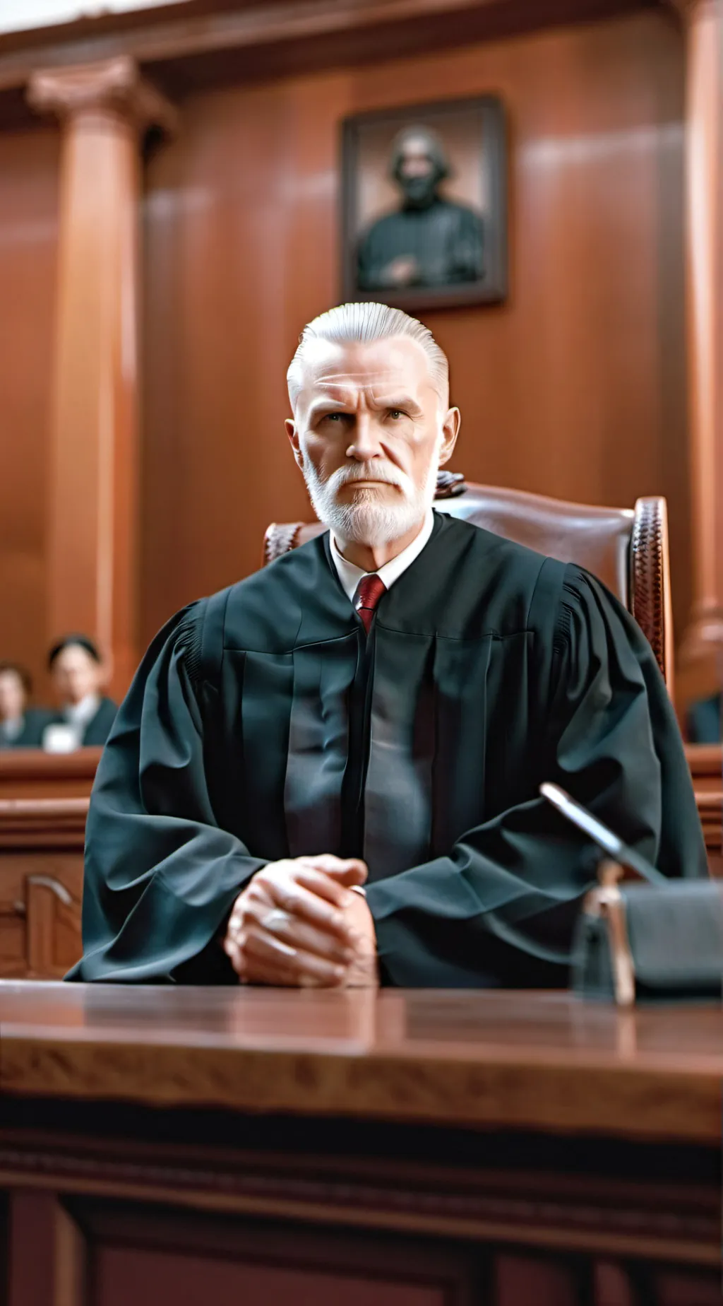 ai character: judge James  background
