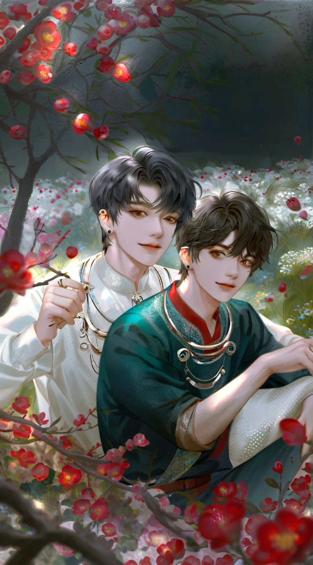 ai character: Jake and Noah  background