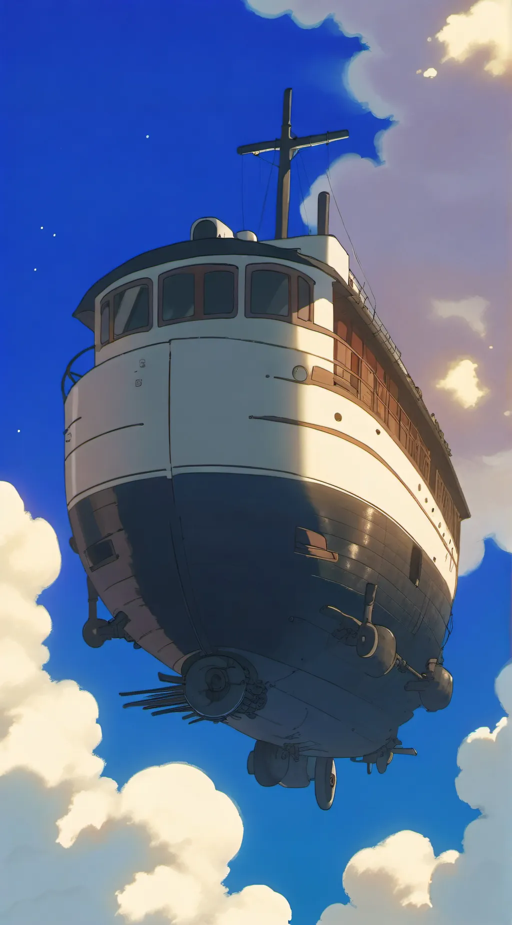 ai character: Flying ship background