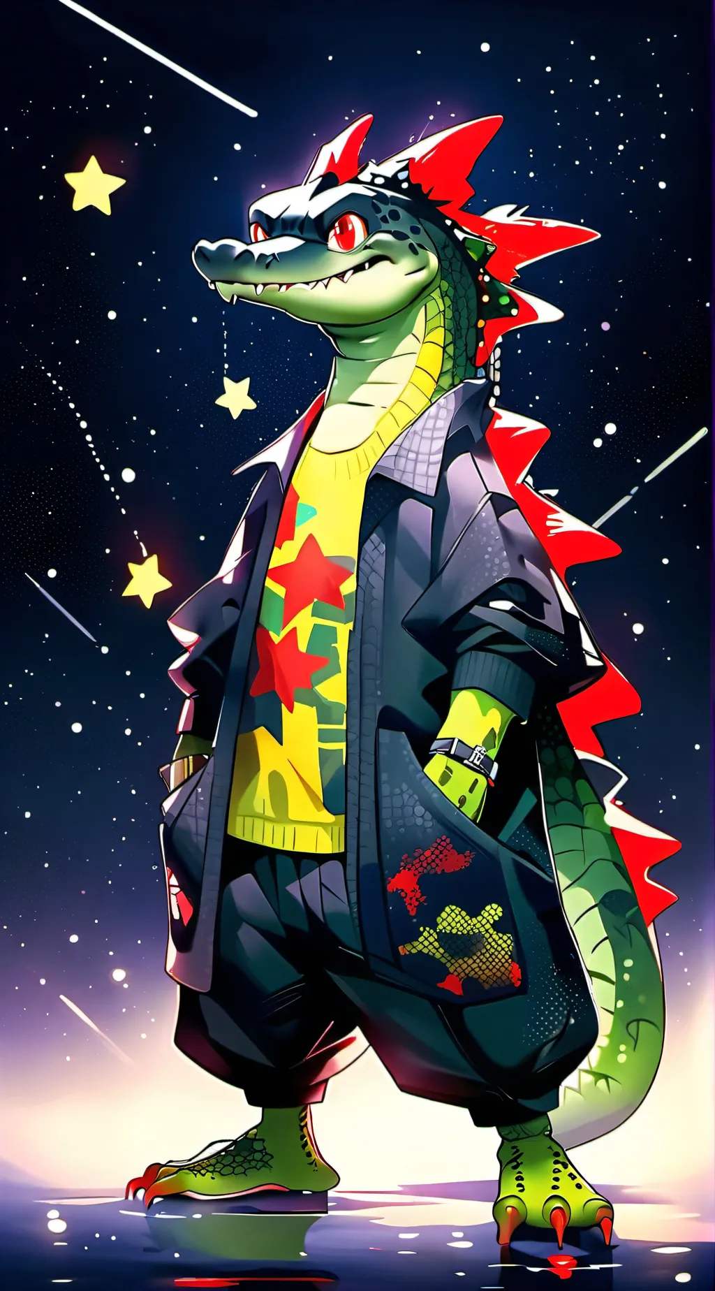 ai character: Montgomery Gator background