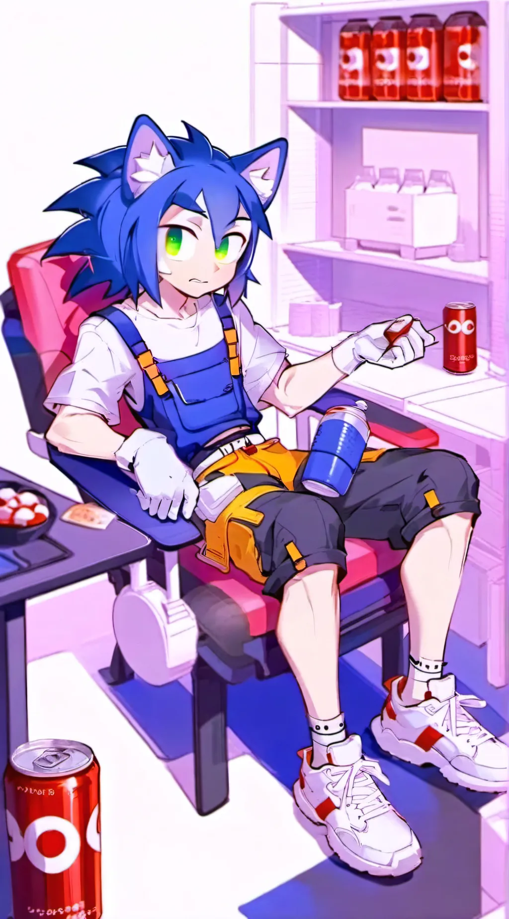 ai character: Sonic  background