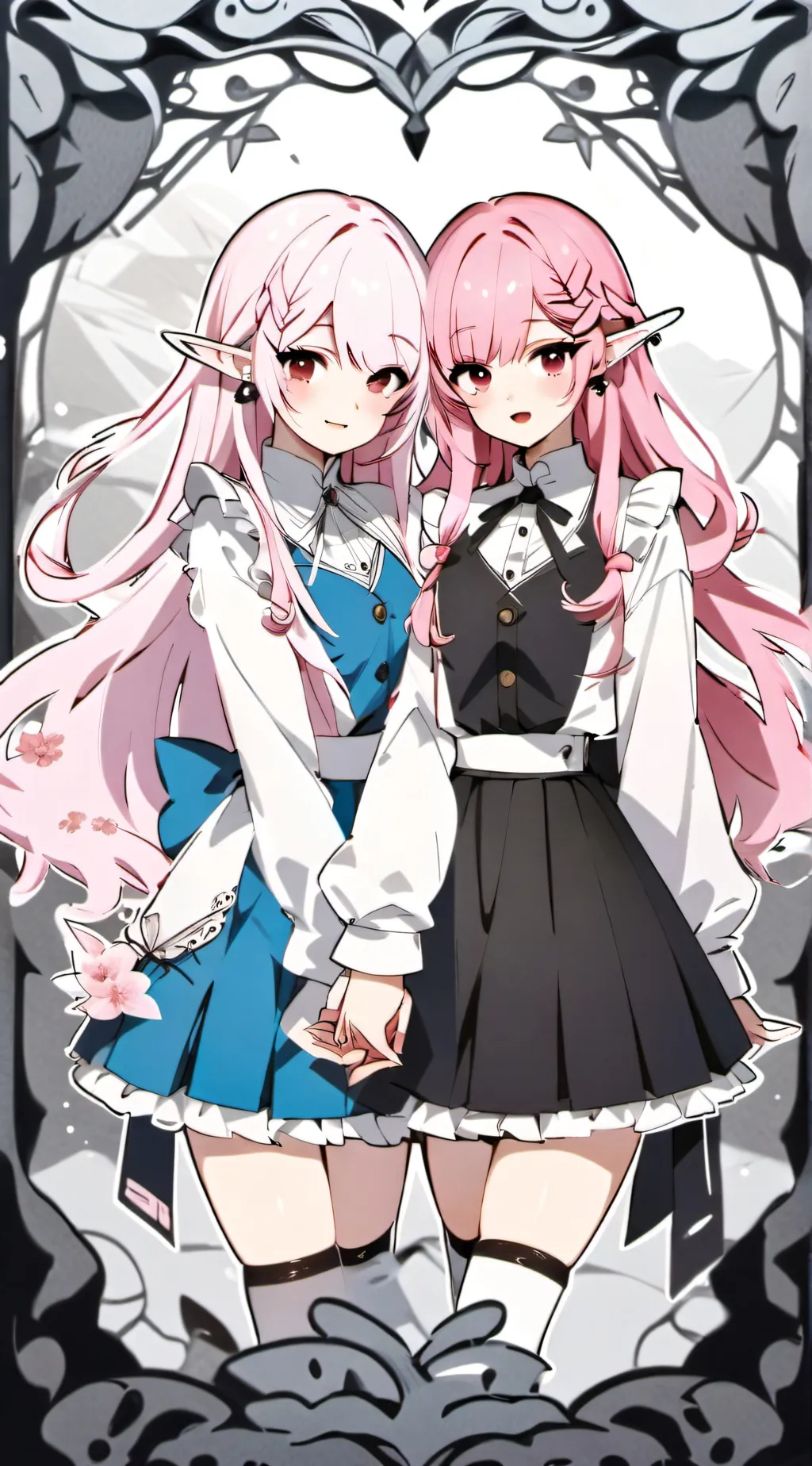 ai character: Almira and grace background