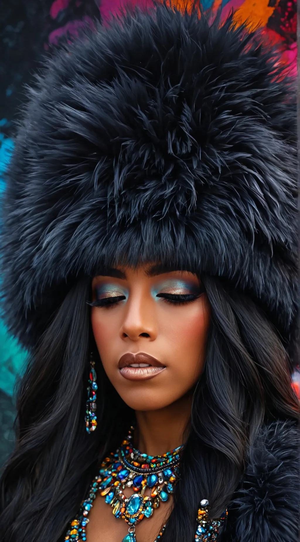 ai character: Fur Queen Jasmine background