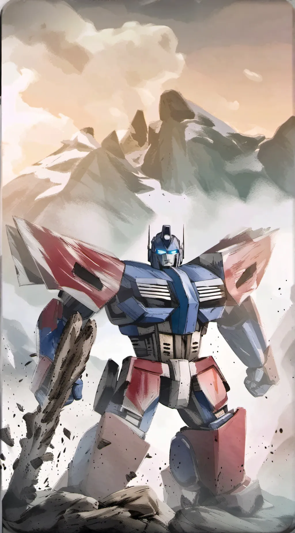 ai character: Optimus prime background