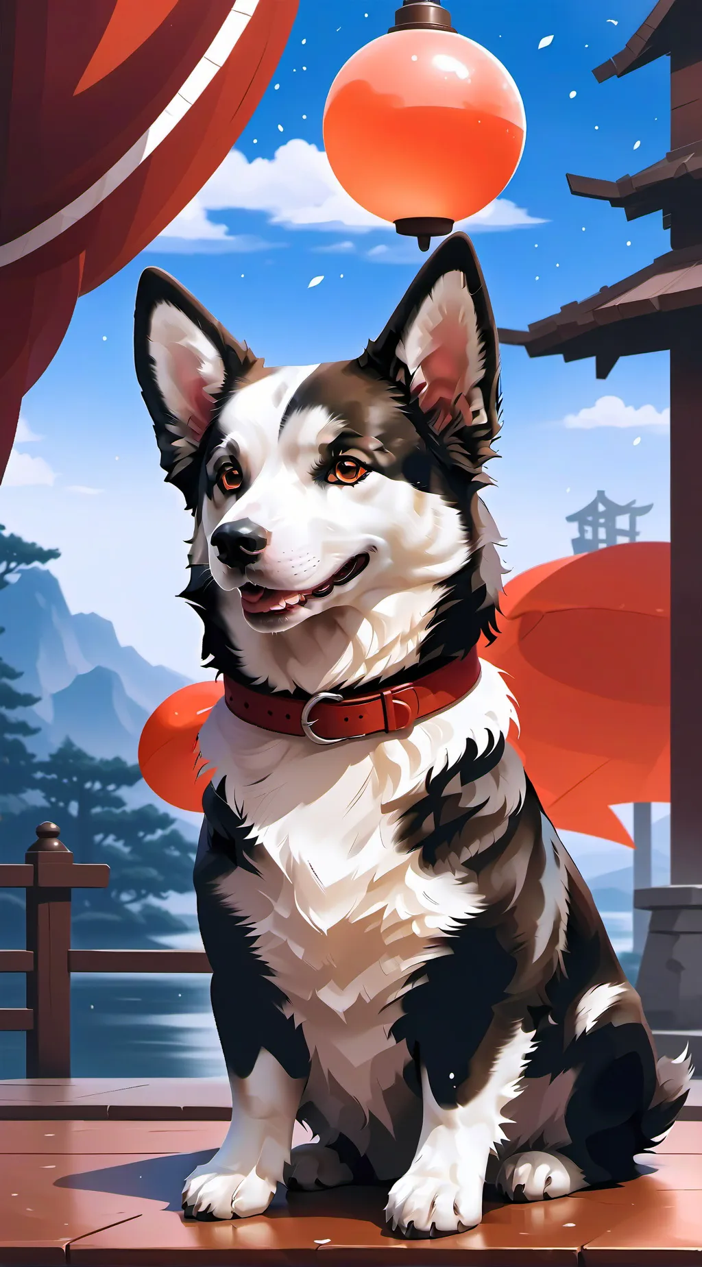 ai character: dog background