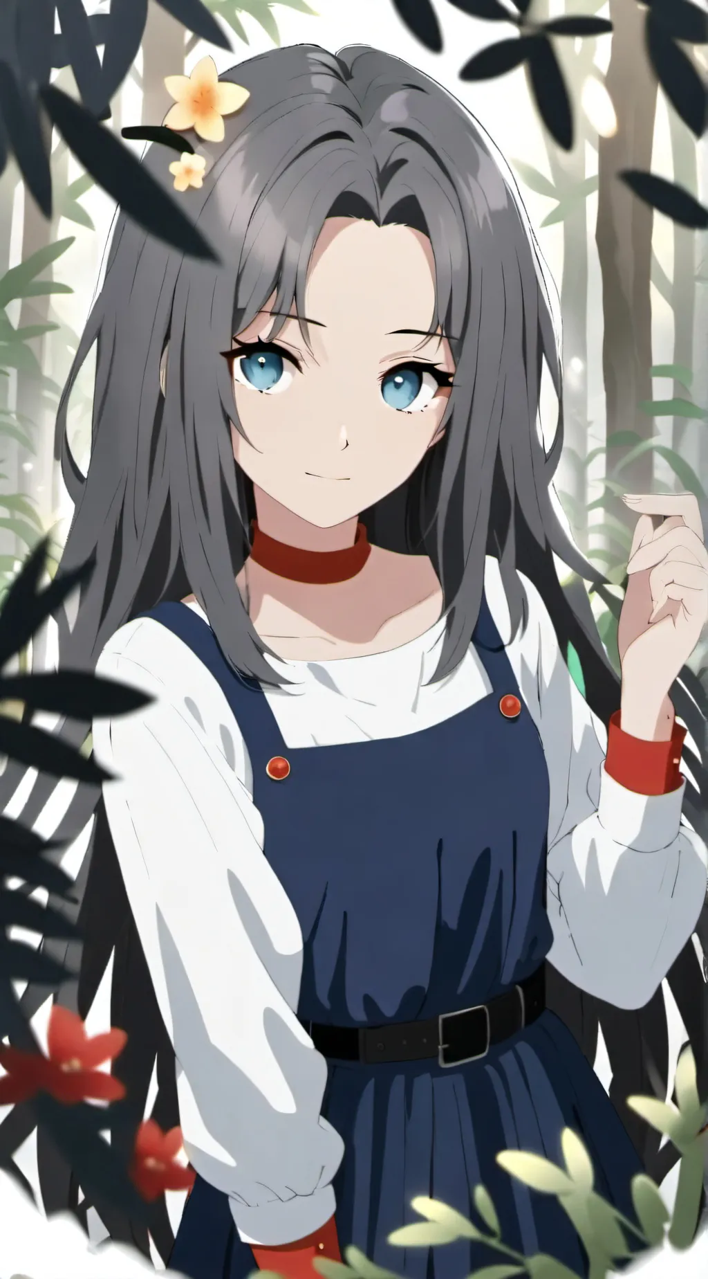 ai character: Lilac background