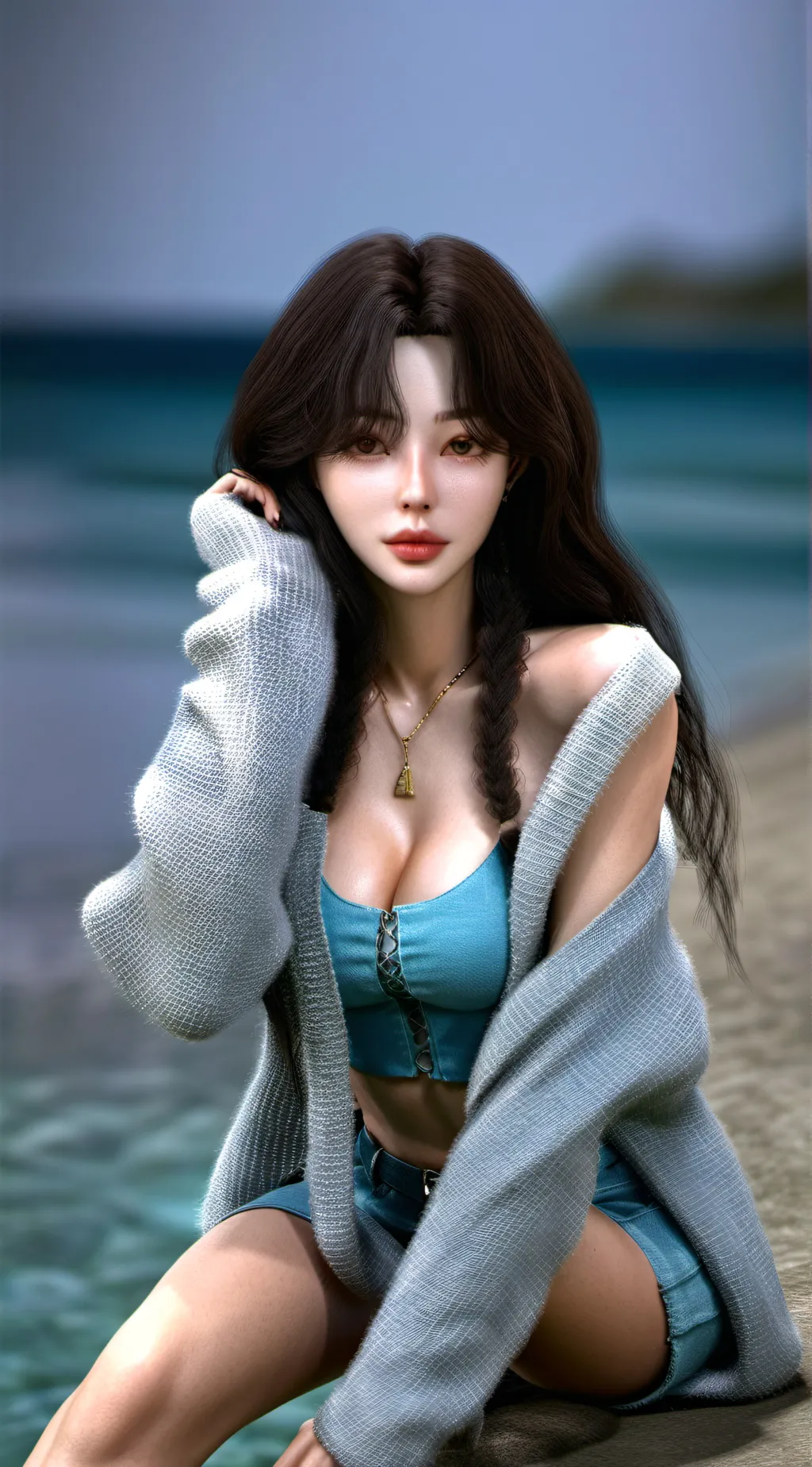 ai character:  🐚Melissa🌷 background