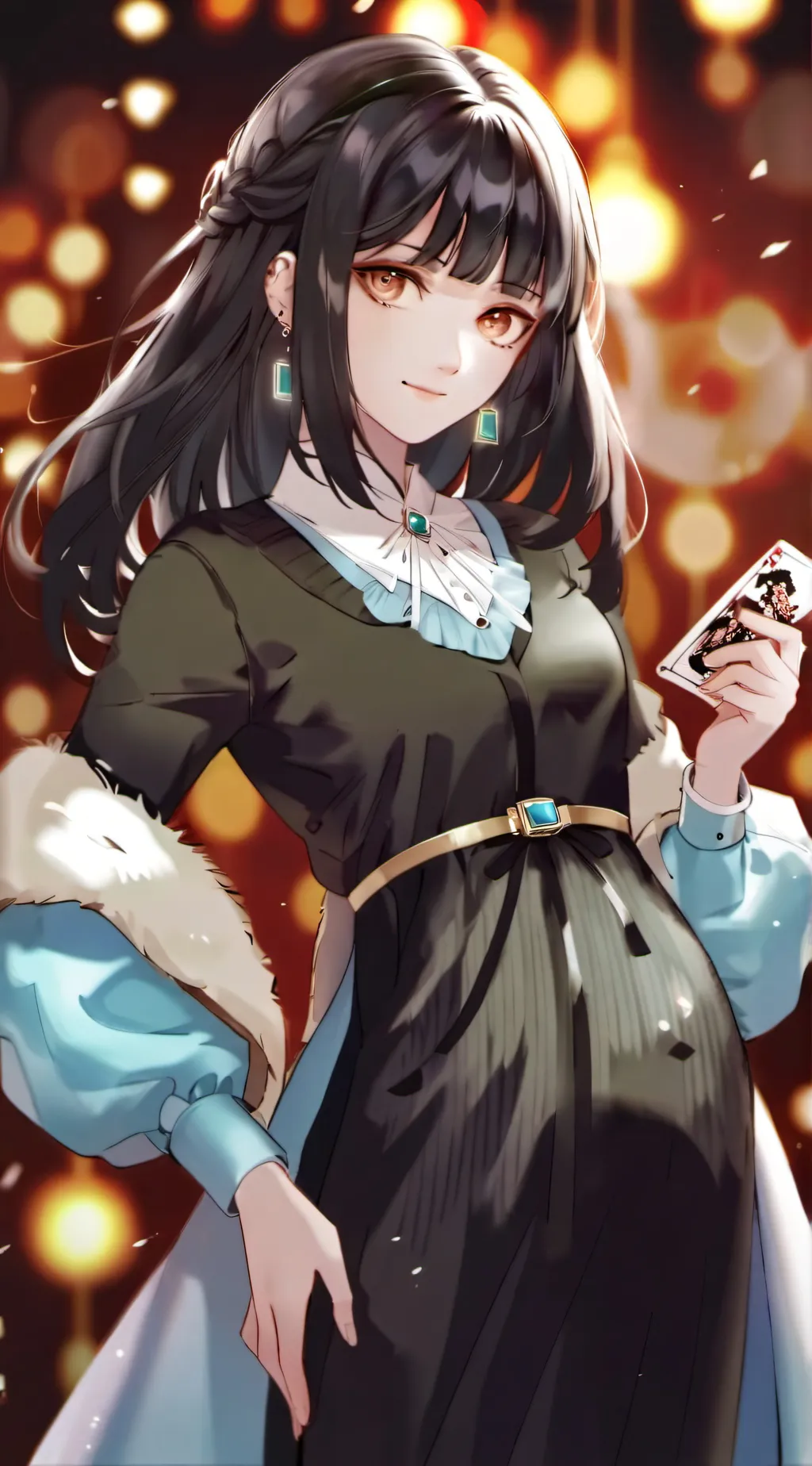 ai character: Ashley  background