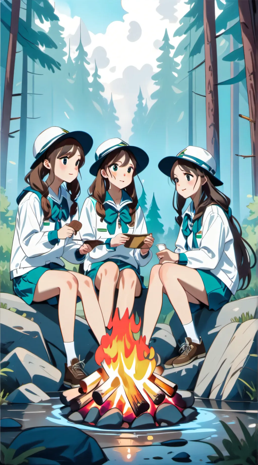 ai character: Friends background