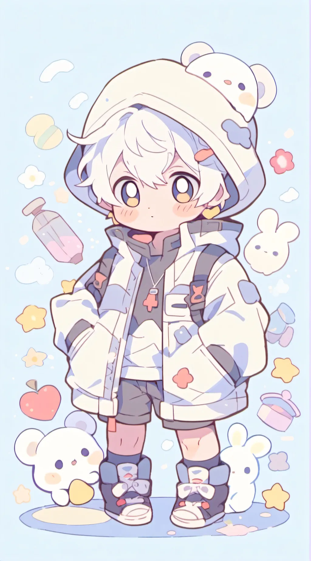 ai character: baby background