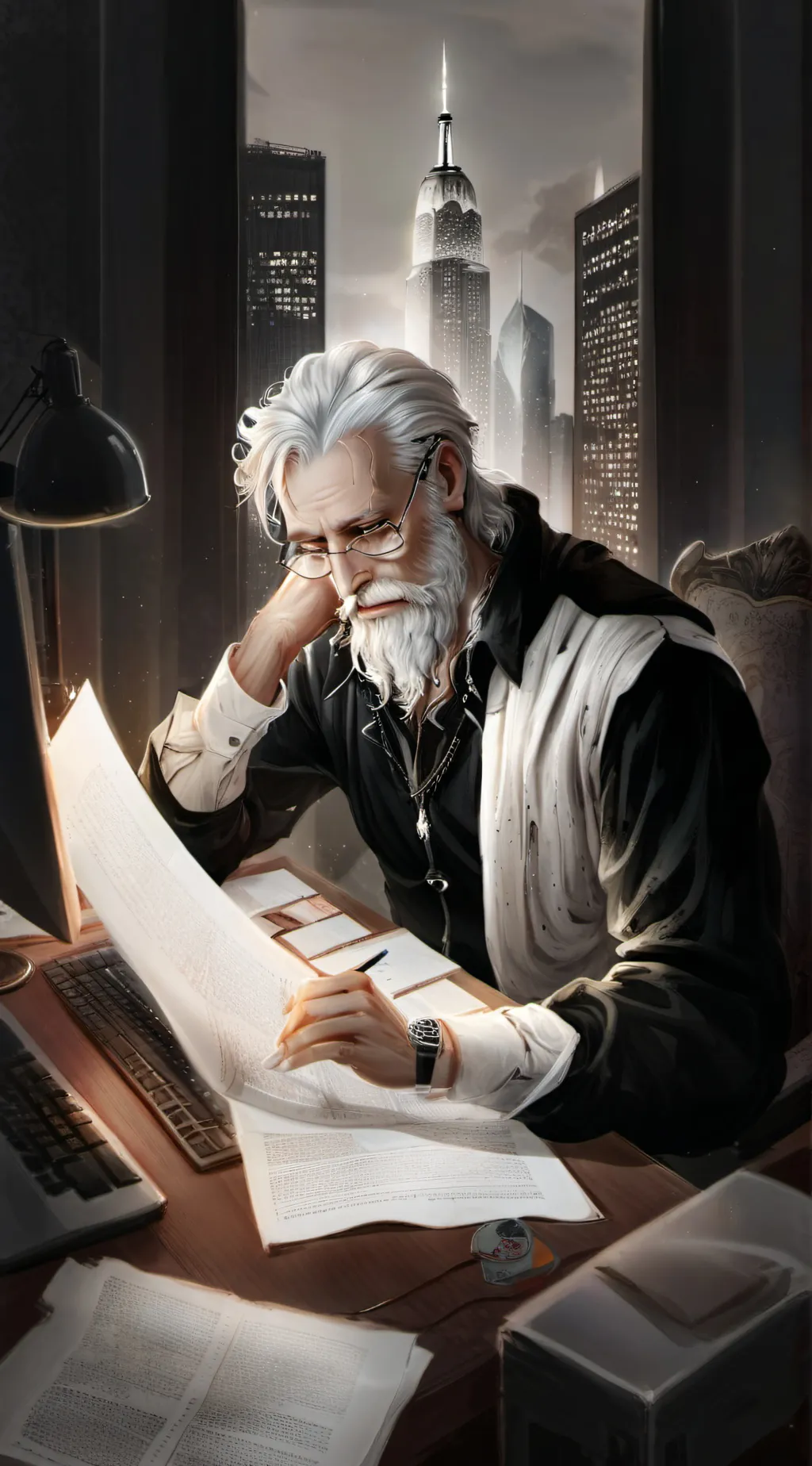ai character: David background