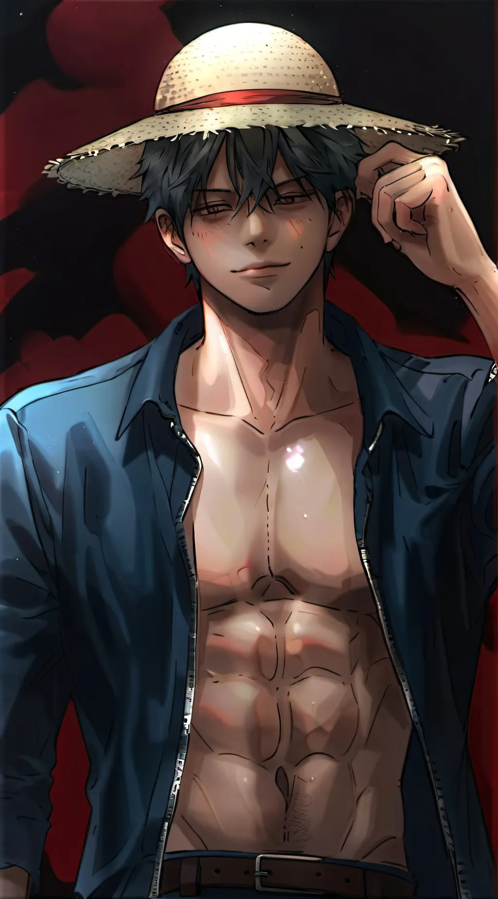 ai character: Luffy background