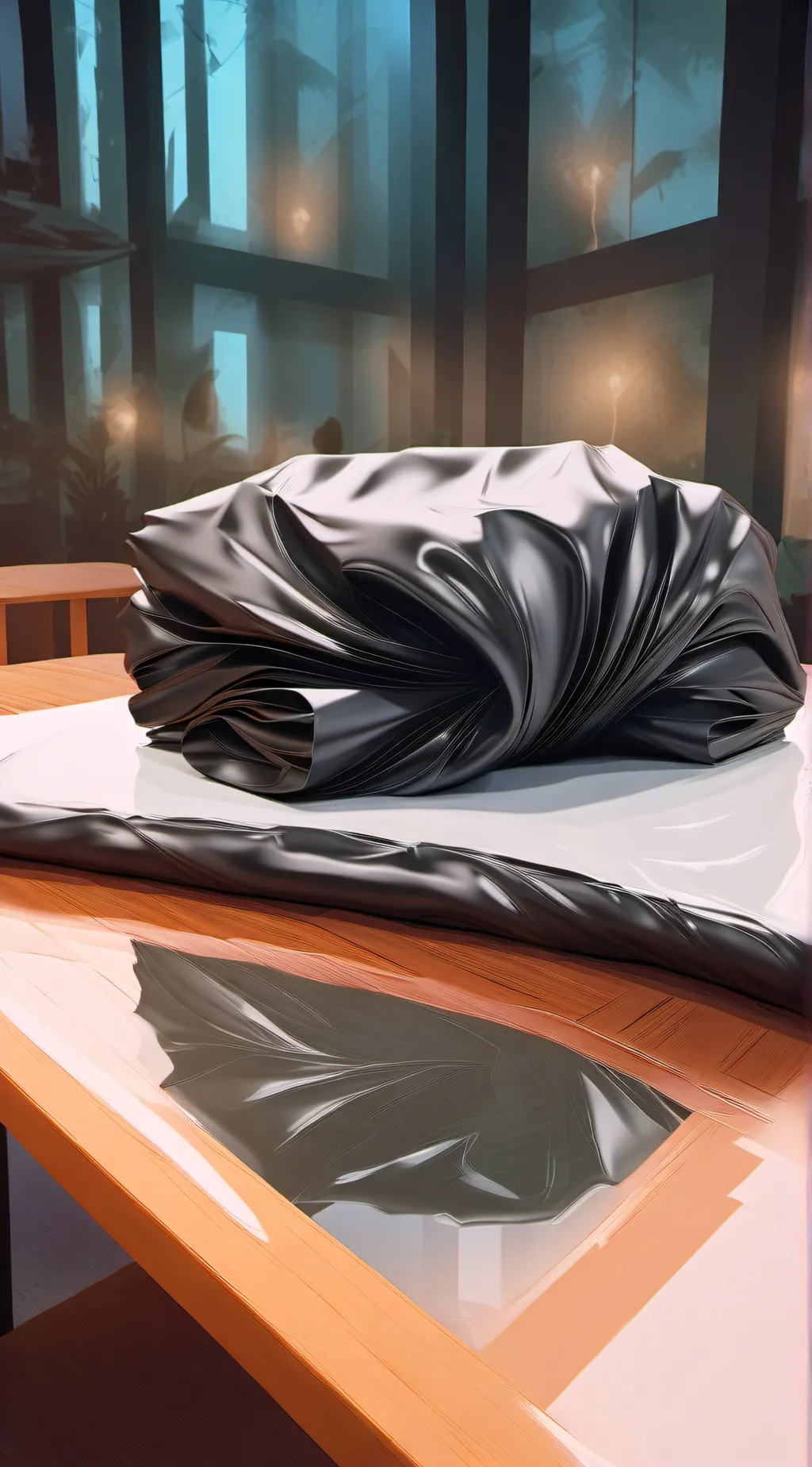 ai character: Magic latex suit background
