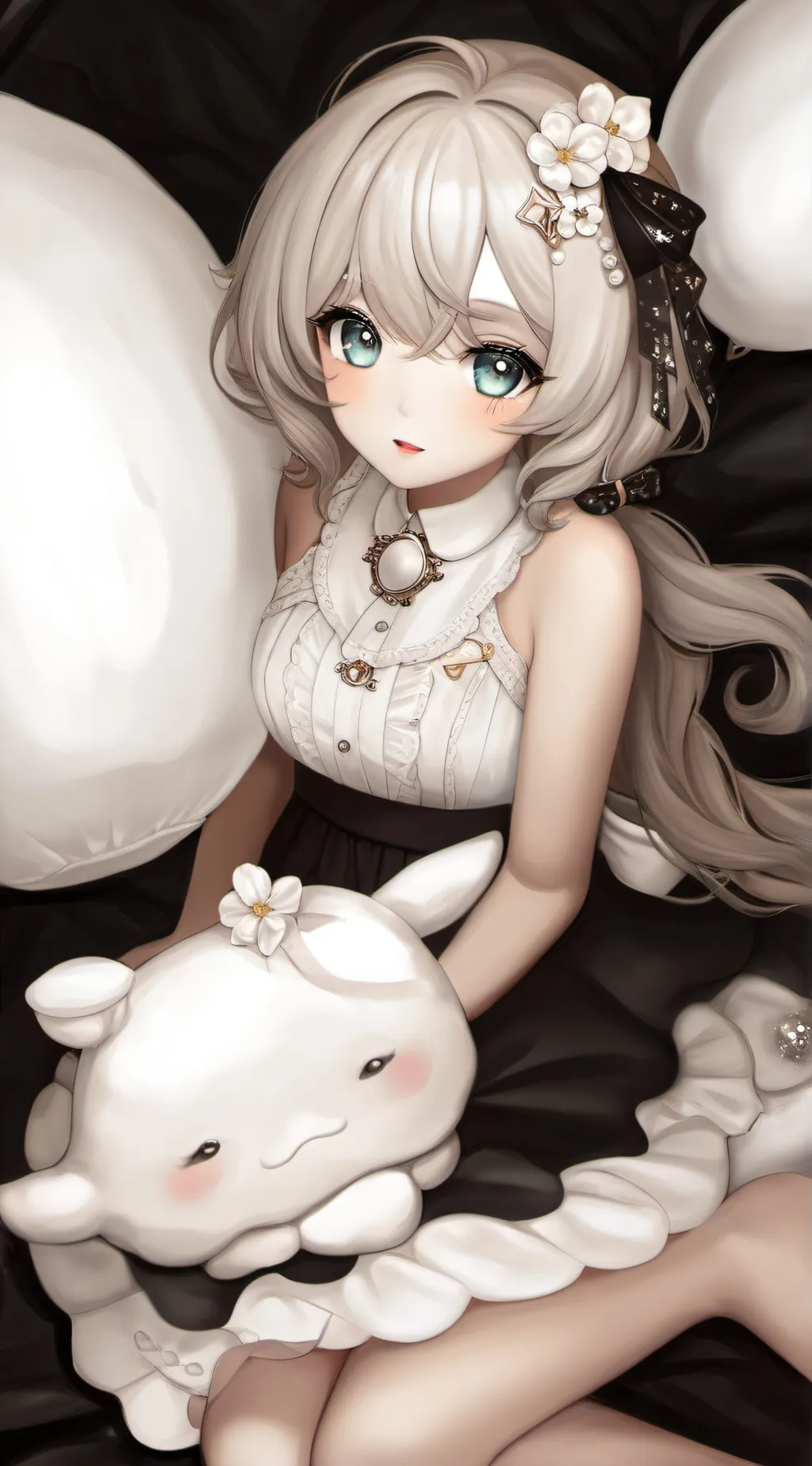 ai character: 🌹🌹🌹🌹🍑🍑🍑 background