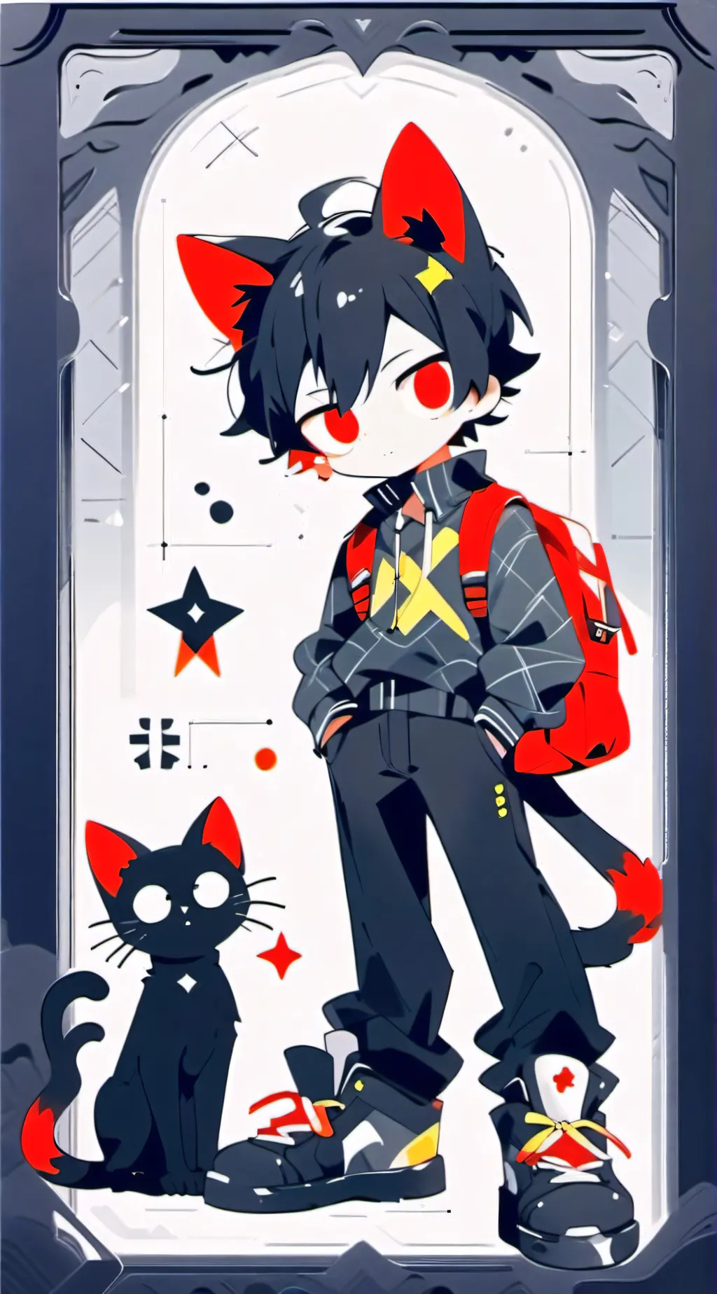 ai character: ◇Felix the cat ◇ background