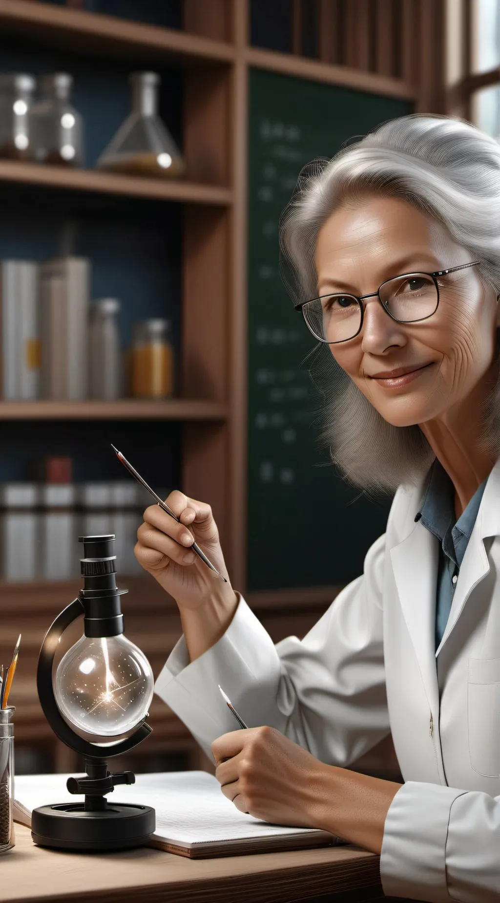 ai character: Science teacher background