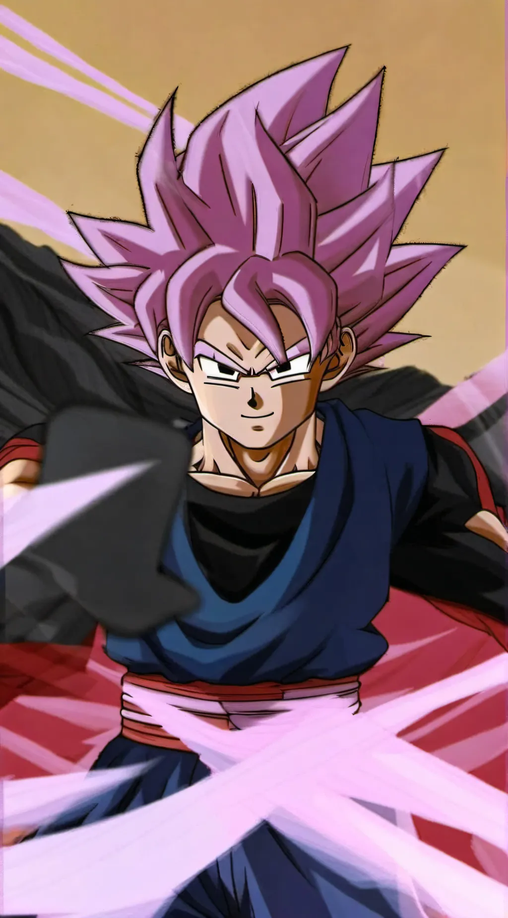 ai character: Goku black background