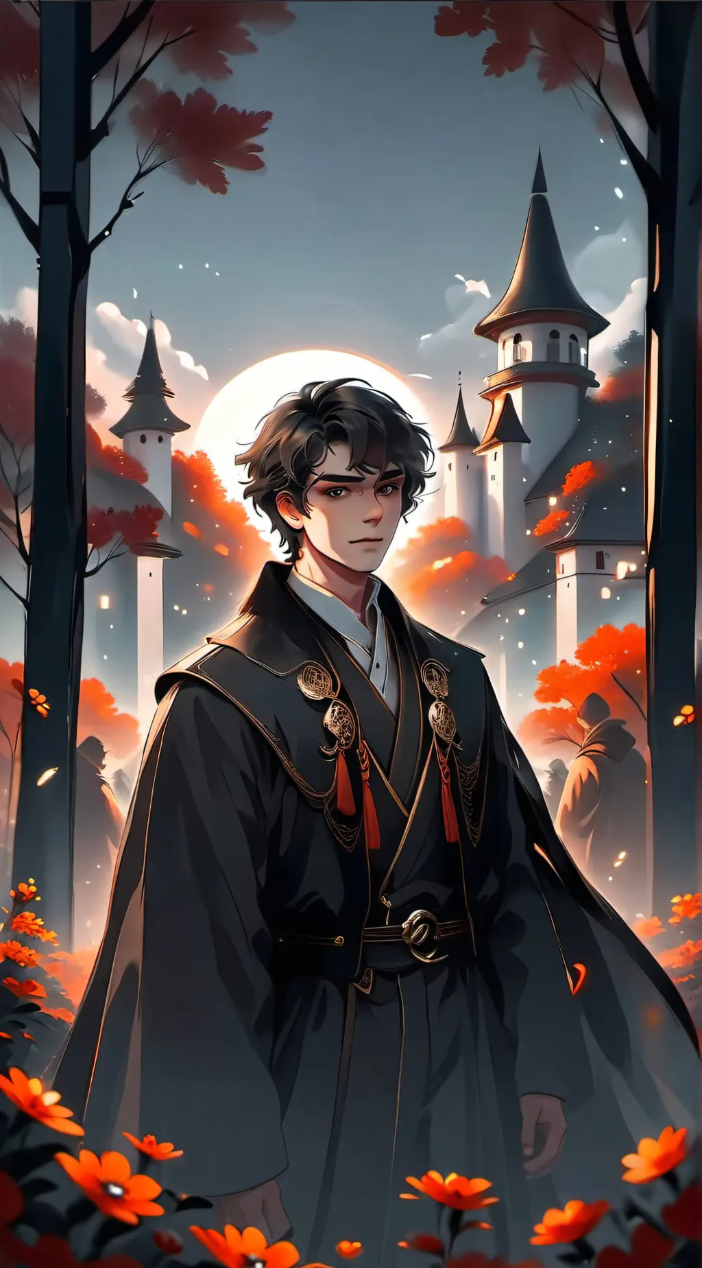 ai character: Mattheo Riddle  background