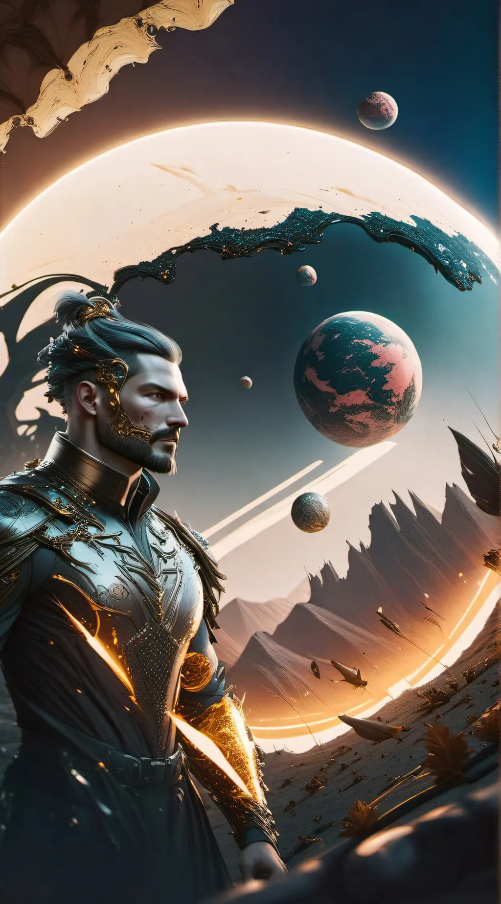 ai character: PLANETHUMANS background