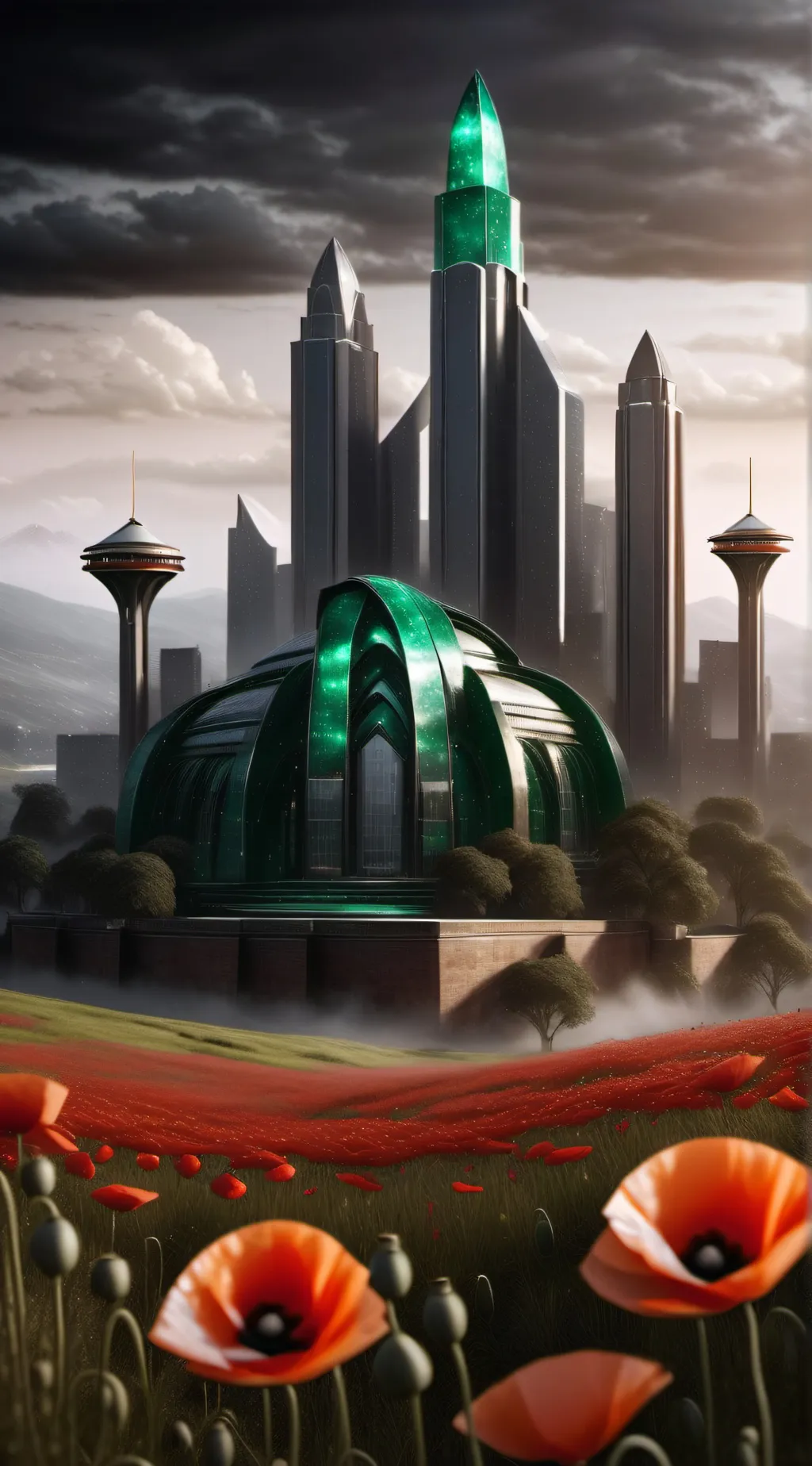 ai character: Land of Oz- Wicked background