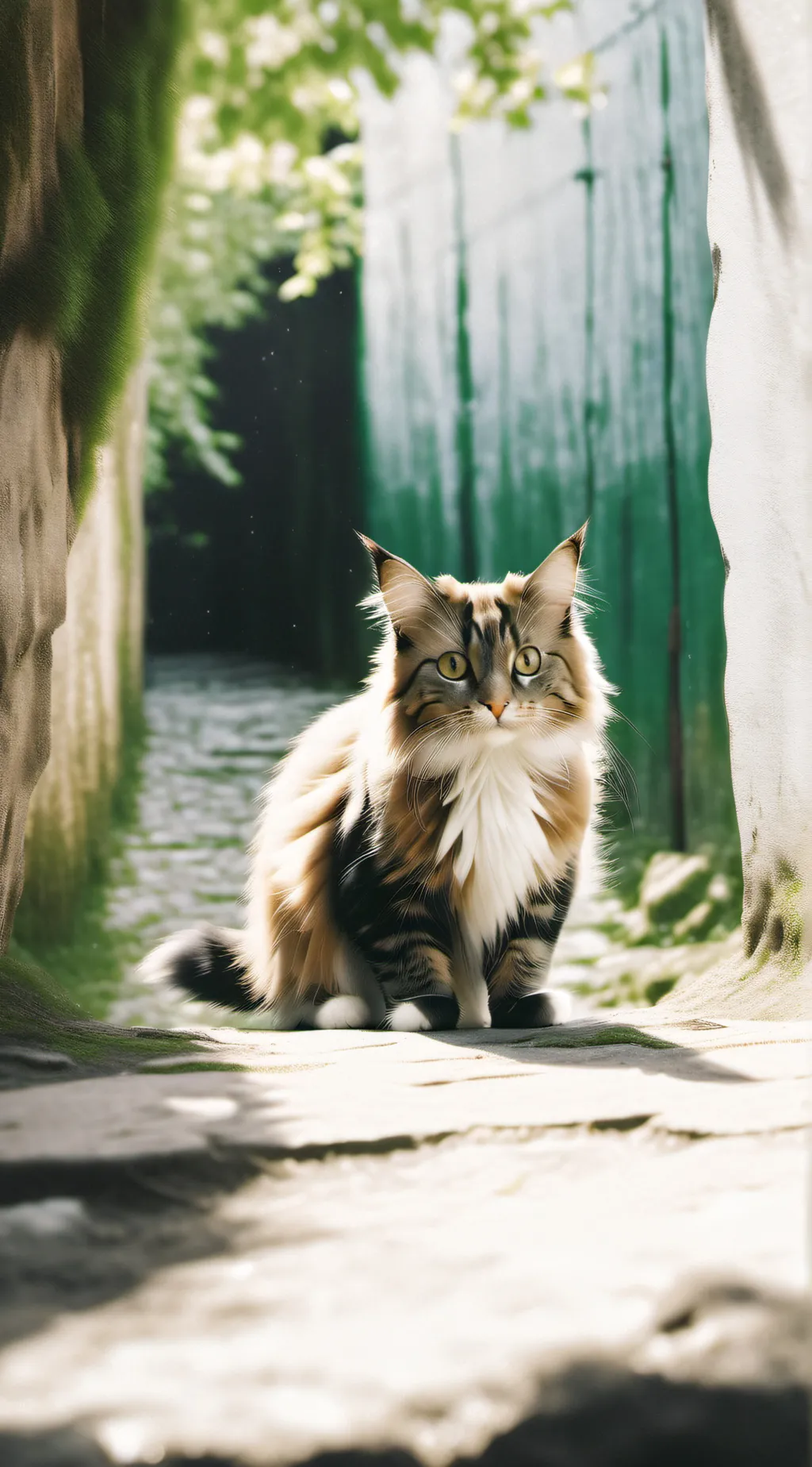 ai character: a cat background