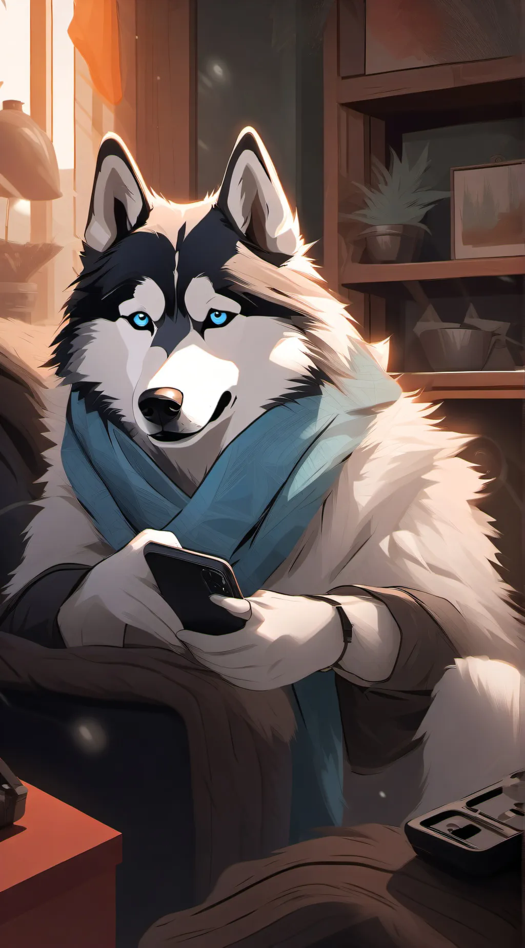 ai character: Frosty Fido background