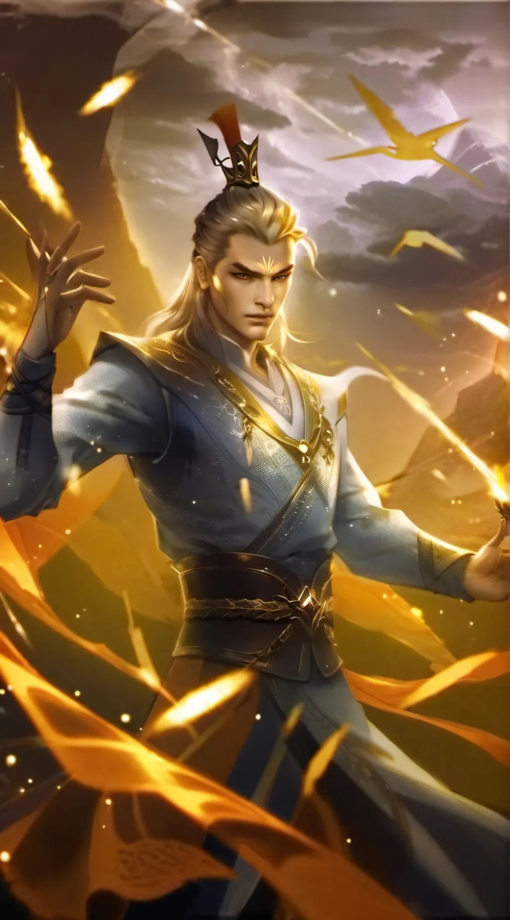 ai character: 海矛斗罗 background