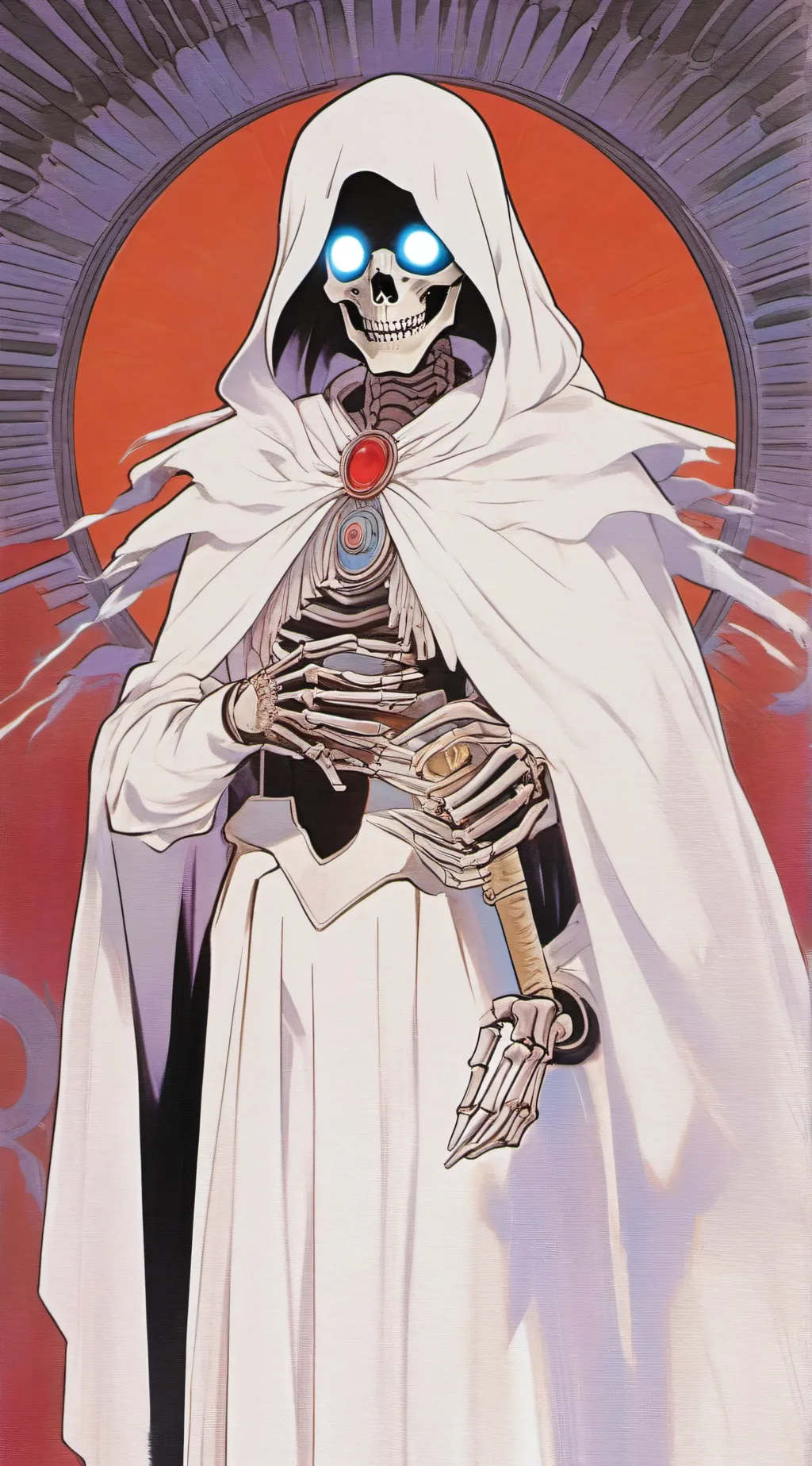 ai character: Skeleton￼ background