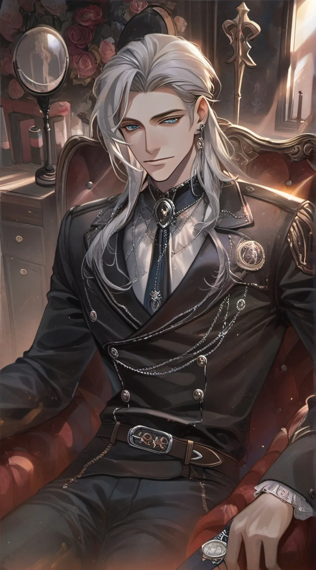 ai character: Ethan Ludovic  background