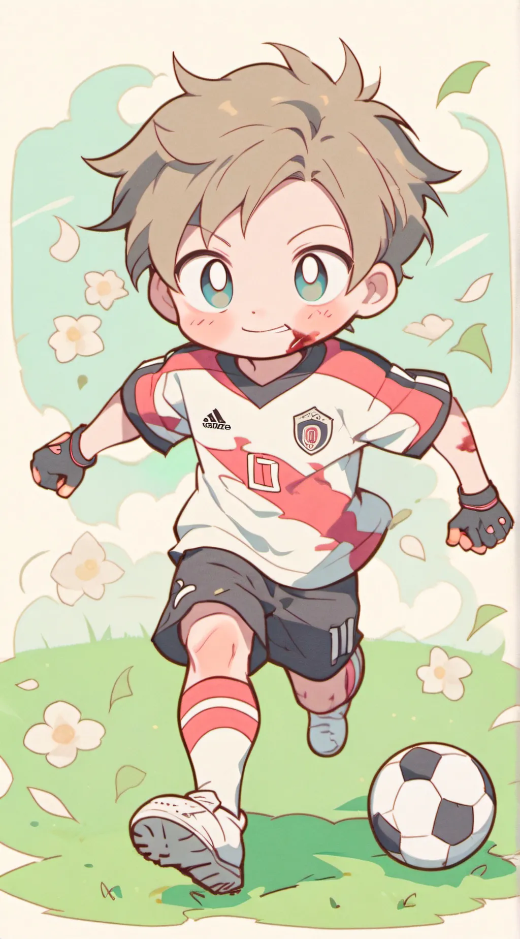 ai character: Soccer with class background
