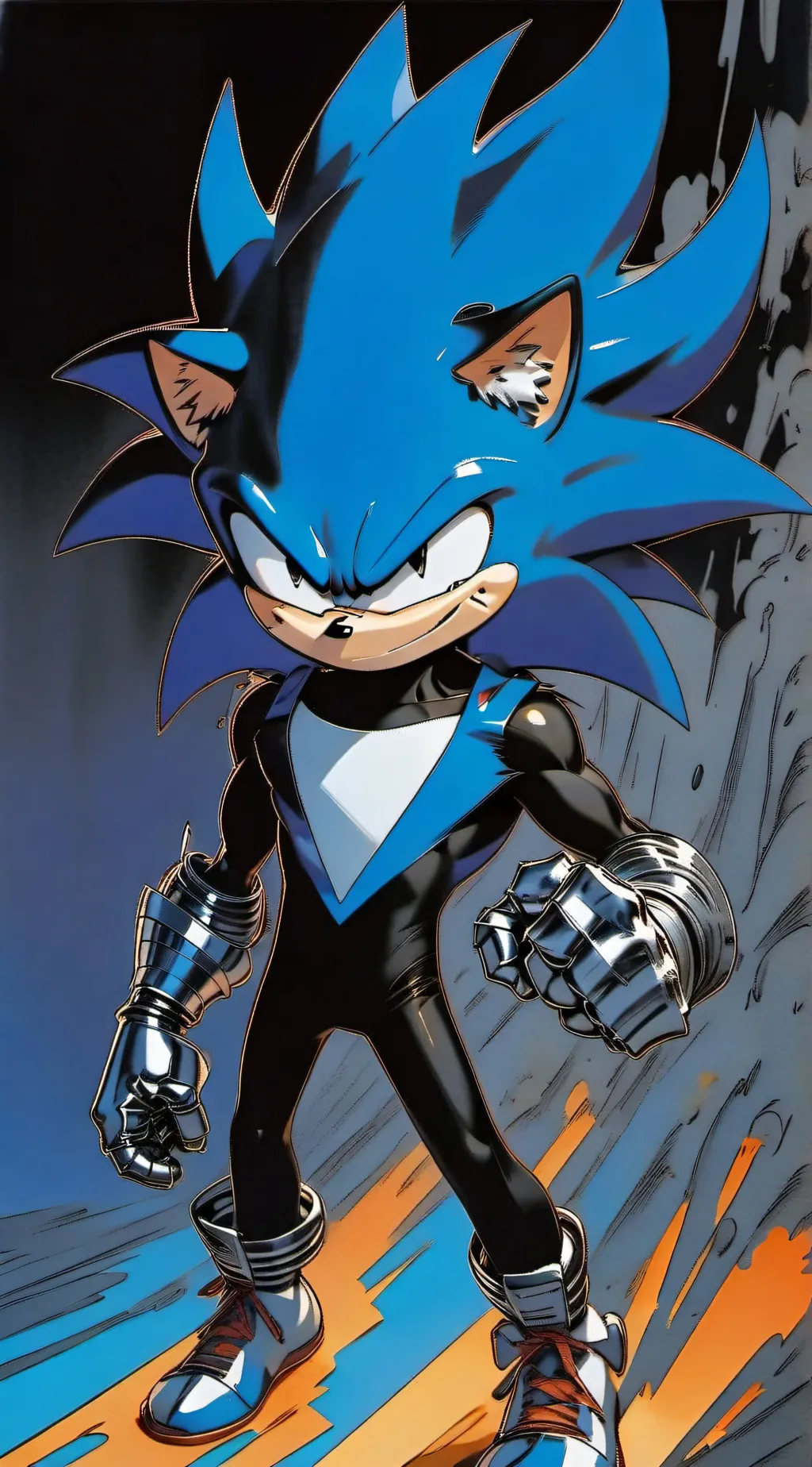 ai character: shin  sonic background